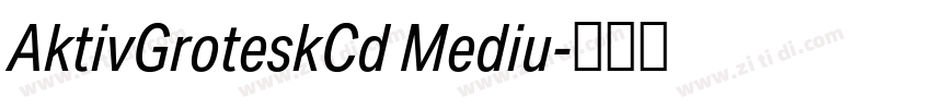 AktivGroteskCd Mediu字体转换